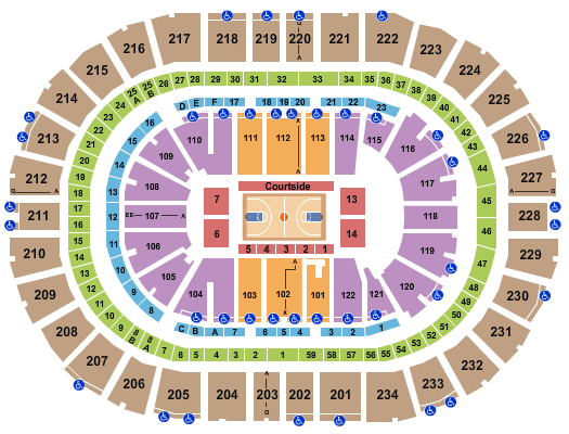 PPG Paints Arena NCAA Tournament Seating Chart